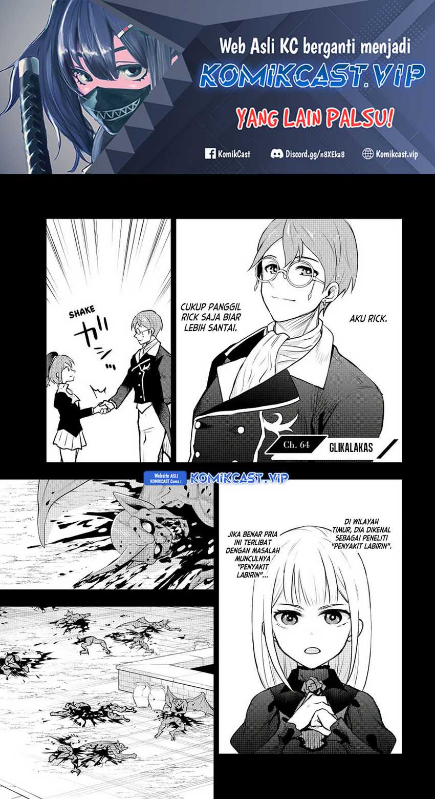 A Court Magician, Who Was Focused On Supportive Magic Because His Allies Were Too Weak, Aims To Become The Strongest After Being Banished Chapter 64 - halaman 2