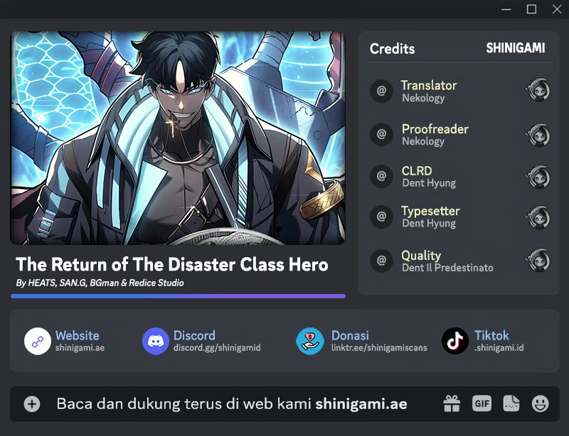A Disaster-Class Hero Has Returned Chapter 114 - halaman 1