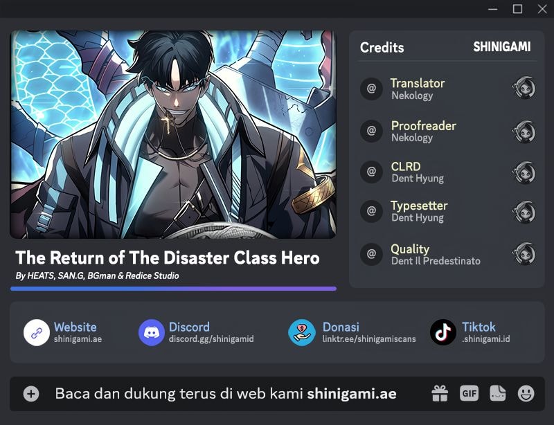 A Disaster-Class Hero Has Returned Chapter 127 - halaman 1
