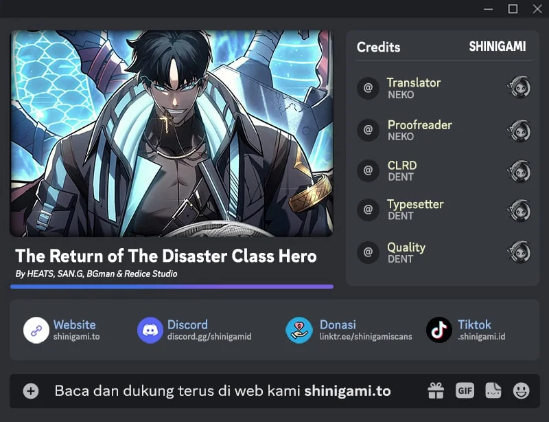 A Disaster-Class Hero Has Returned Chapter 181 - halaman 1