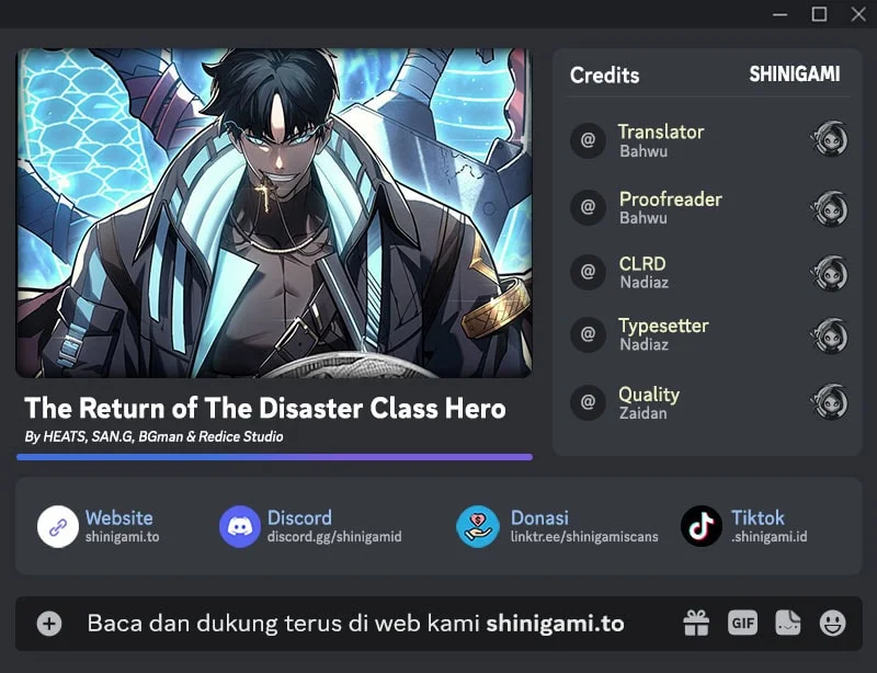 A Disaster-Class Hero Has Returned Chapter 182 - halaman 1