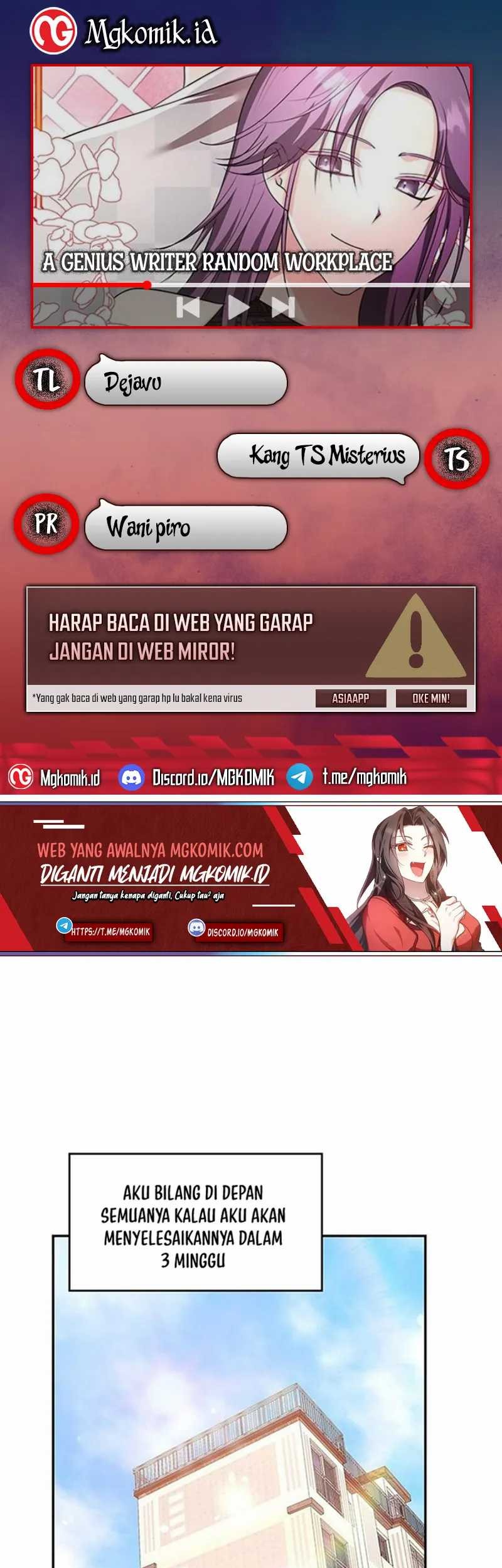 A Genius Writer’s Random Workplace (Genius Artist’s Random Studio) Chapter 15 - halaman 1
