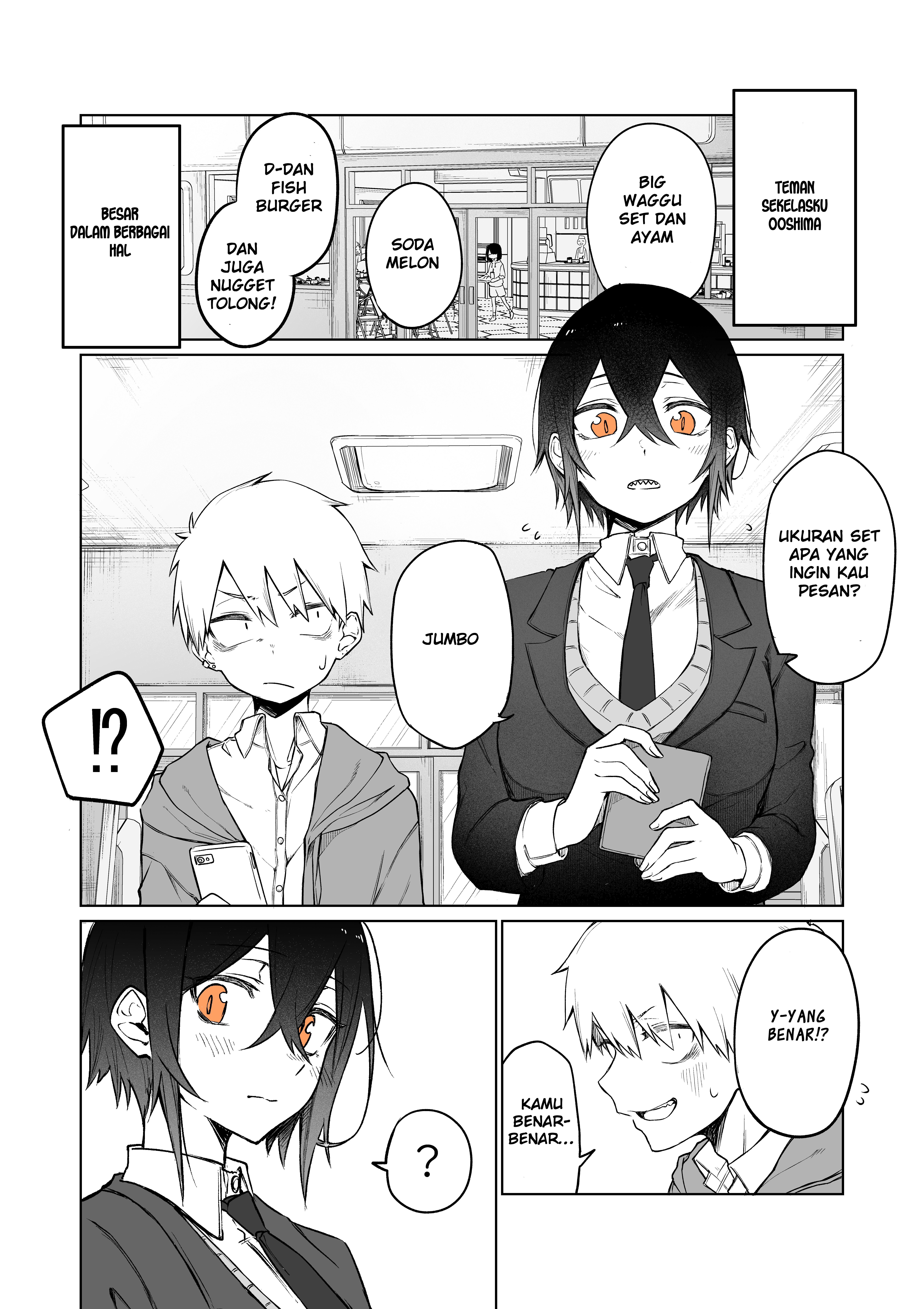 A Girl That's Big in Various Ways Chapter 2 - halaman 1