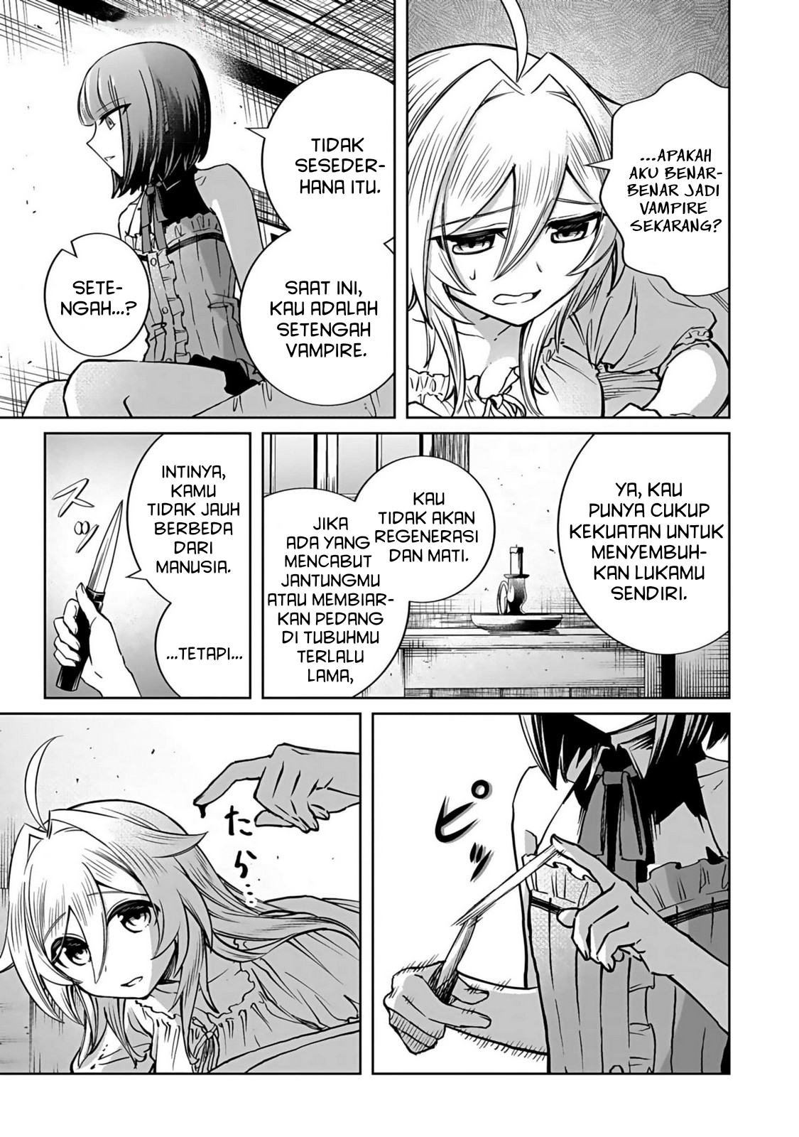 A Girl Who Longed to Be a "Hero" Aims to Be a "Hero" Even If She Falls Into Becoming a Vampire Chapter 4 - halaman 8