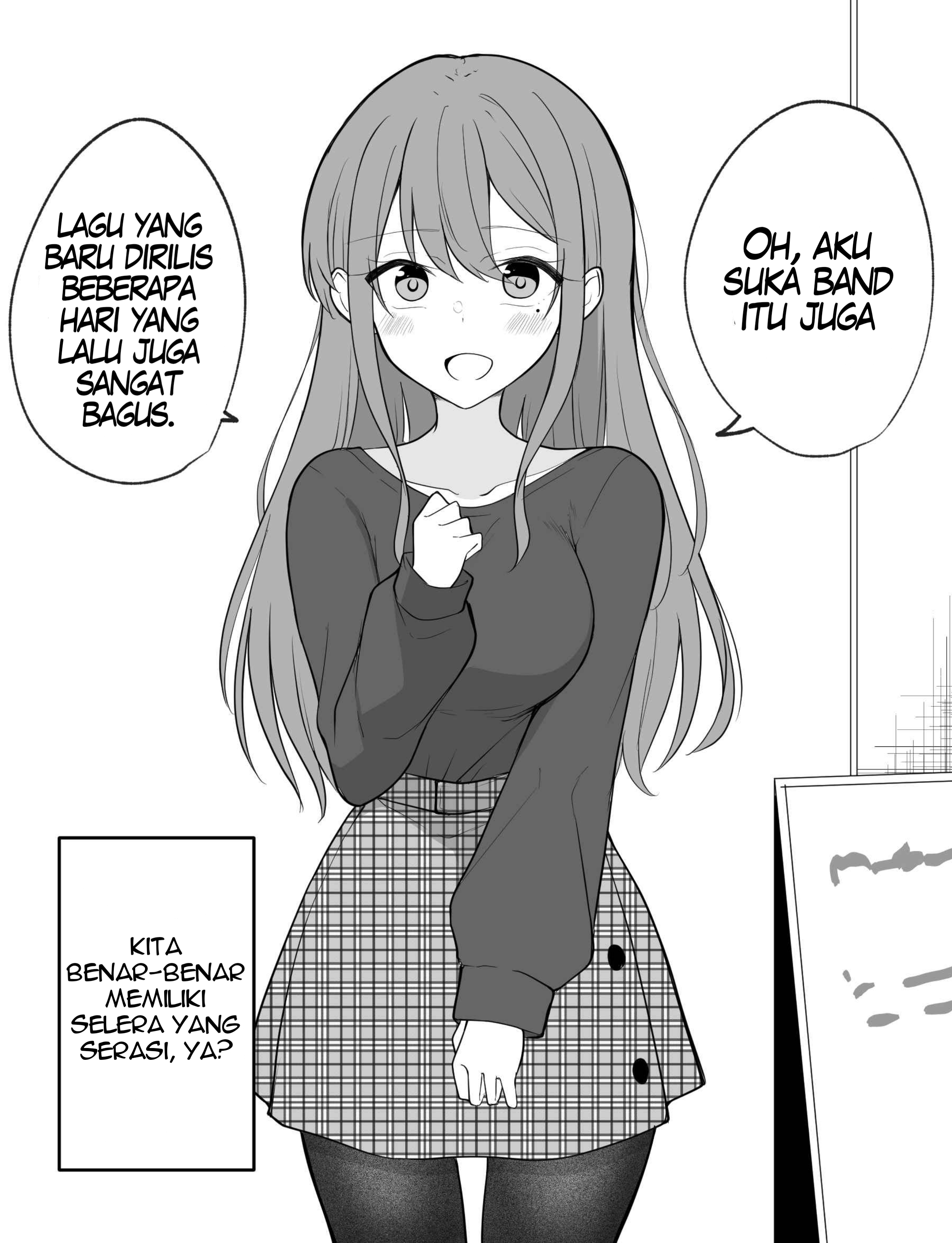 A Girl Who Seems Like a Yandere but Isn't Actually Yandere, but Is a Little Bit Yandere Chapter 1 - halaman 1