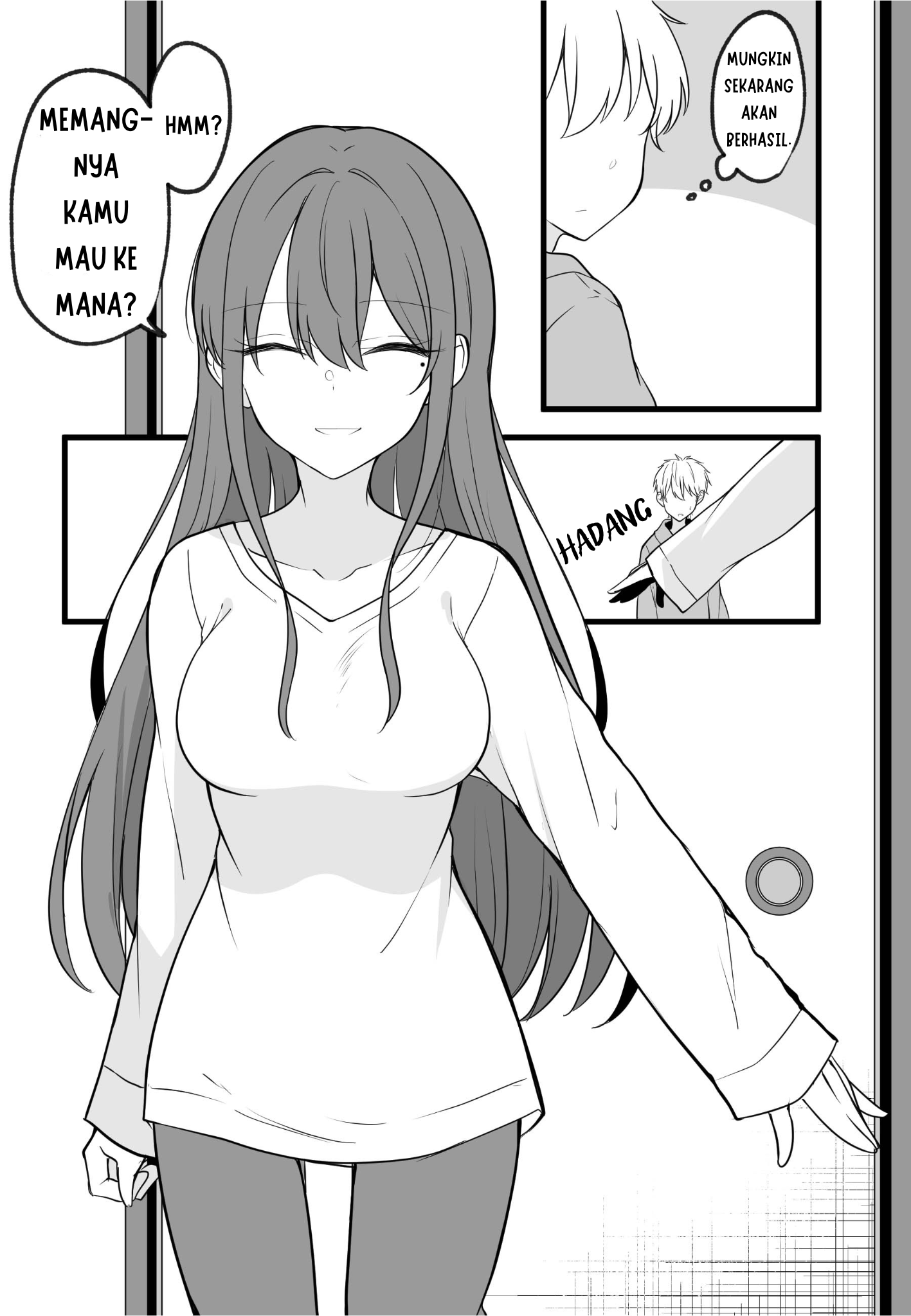 A Girl Who Seems Like a Yandere but Isn't Actually Yandere, but Is a Little Bit Yandere Chapter 9 - halaman 1