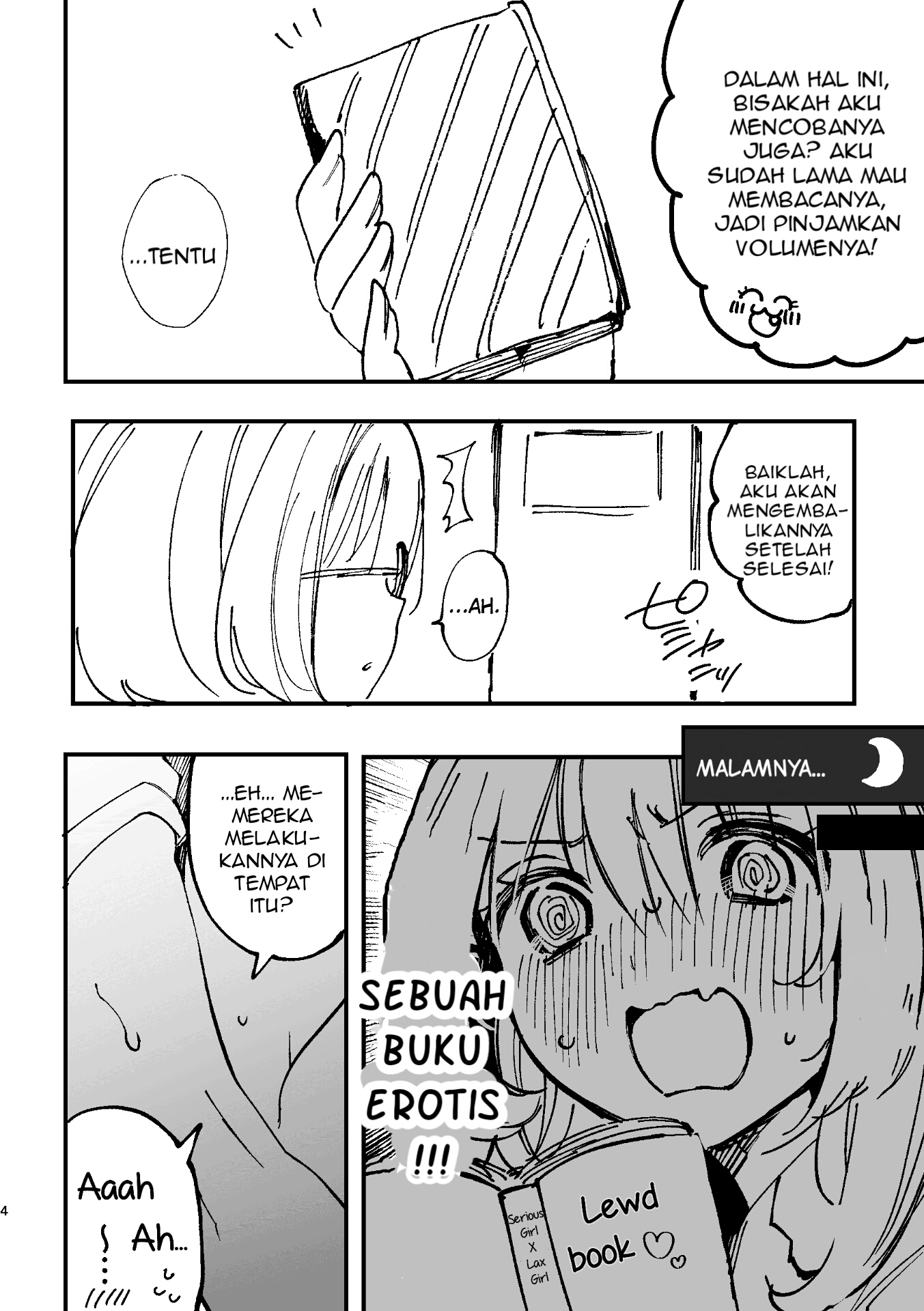 A High School Girl Borrows an Erotic Book By Accident Chapter 0 - halaman 2