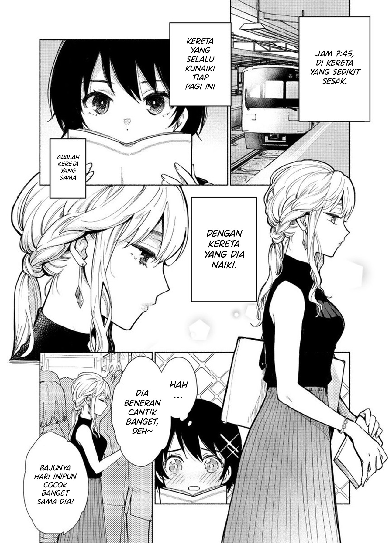 A High School Girl Who Admires the Onee-san She Sees On the Train Every Morning Chapter 0 - halaman 2
