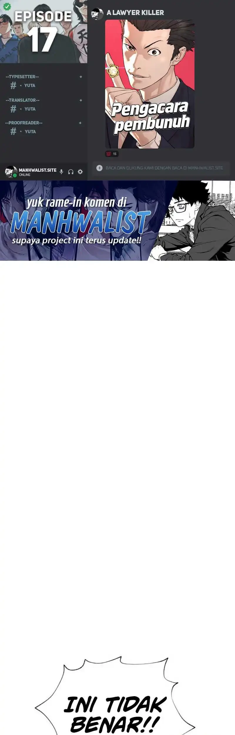 A Lawyer Killler (Killer Lawyer) Chapter 17 - halaman 1