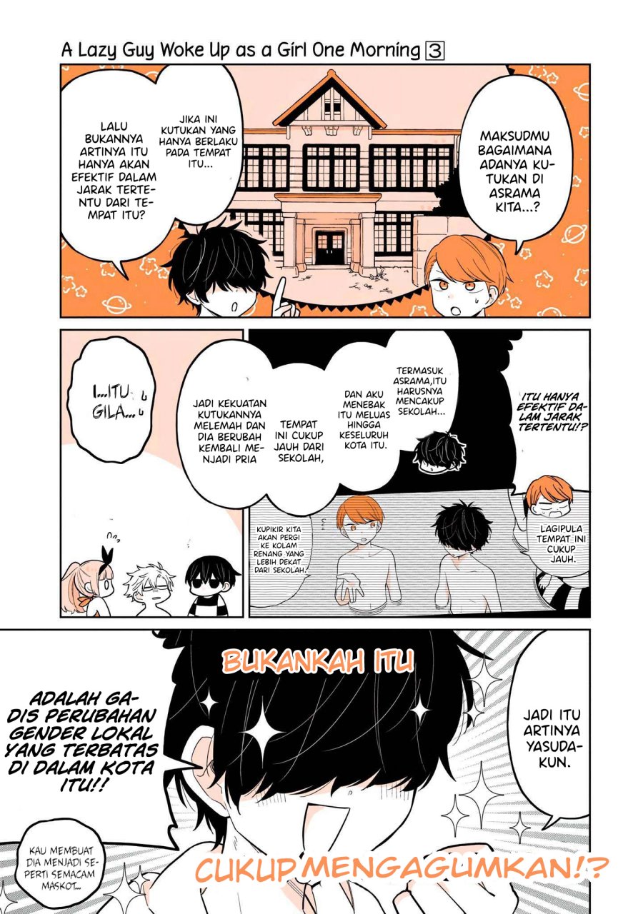 A Lazy Guy Woke Up as a Girl One Morning Chapter 16 - halaman 9
