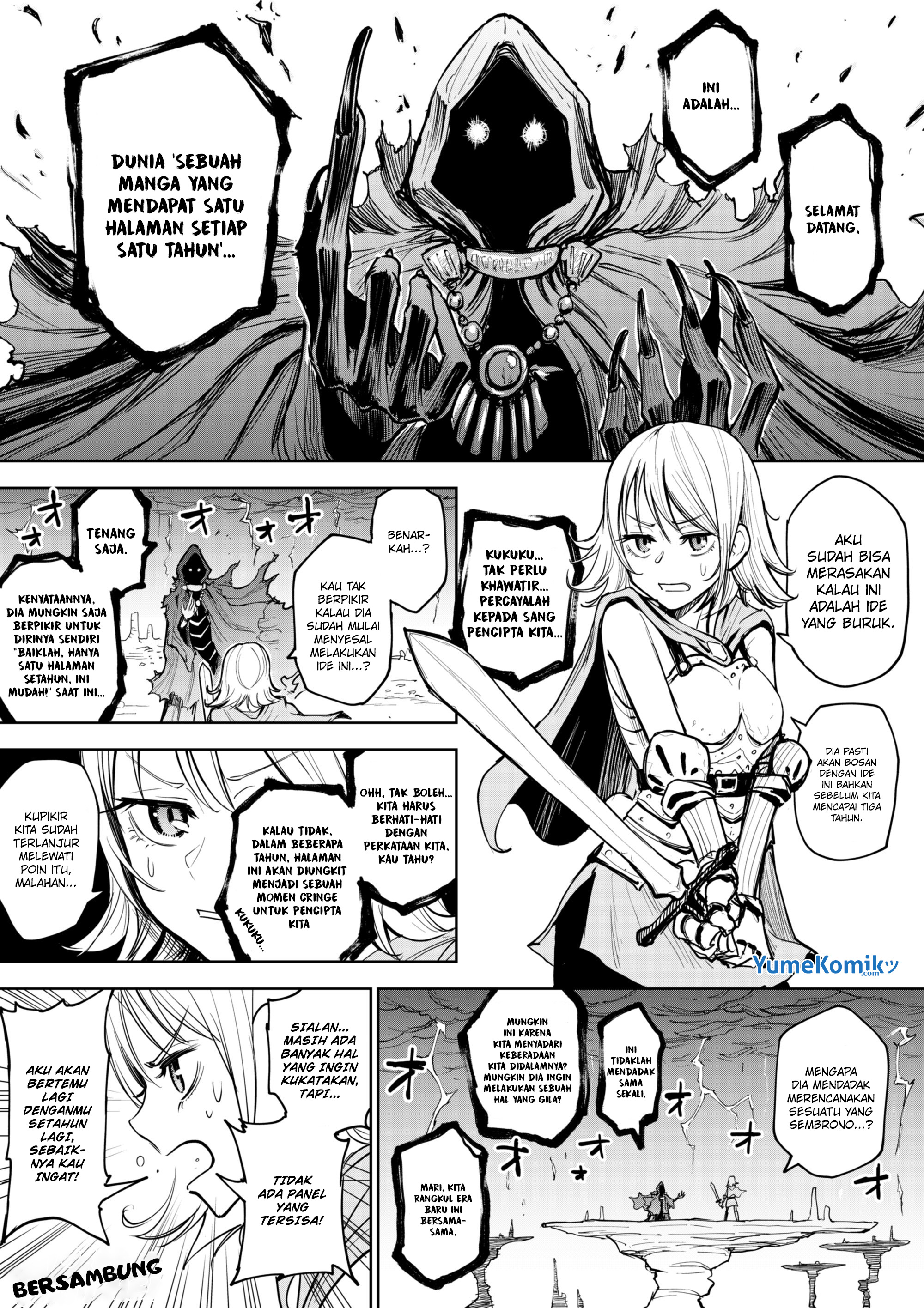 A Manga World That Gets One Page Once a Year Chapter 1 - halaman 2