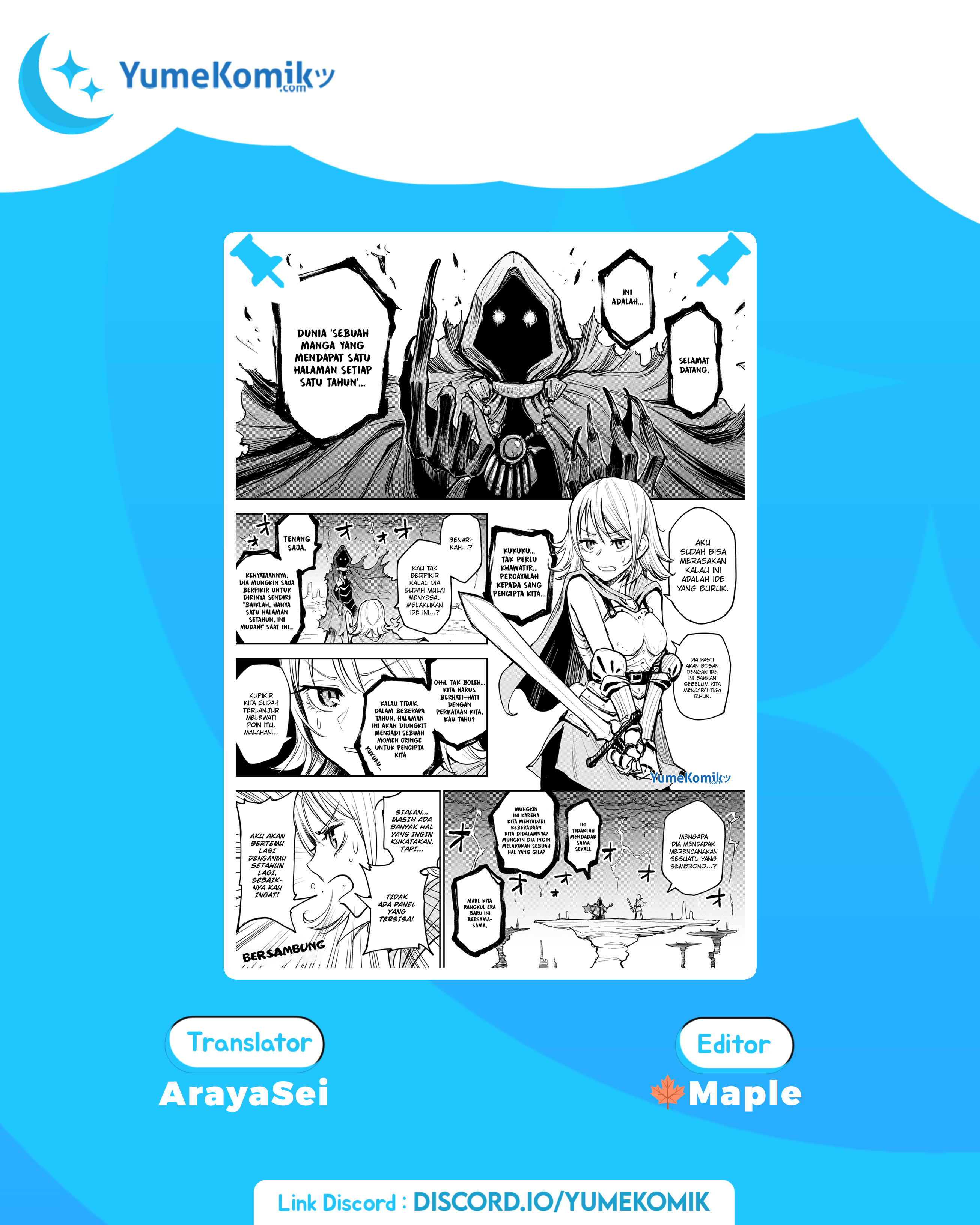 A Manga World That Gets One Page Once a Year Chapter 2 - halaman 1