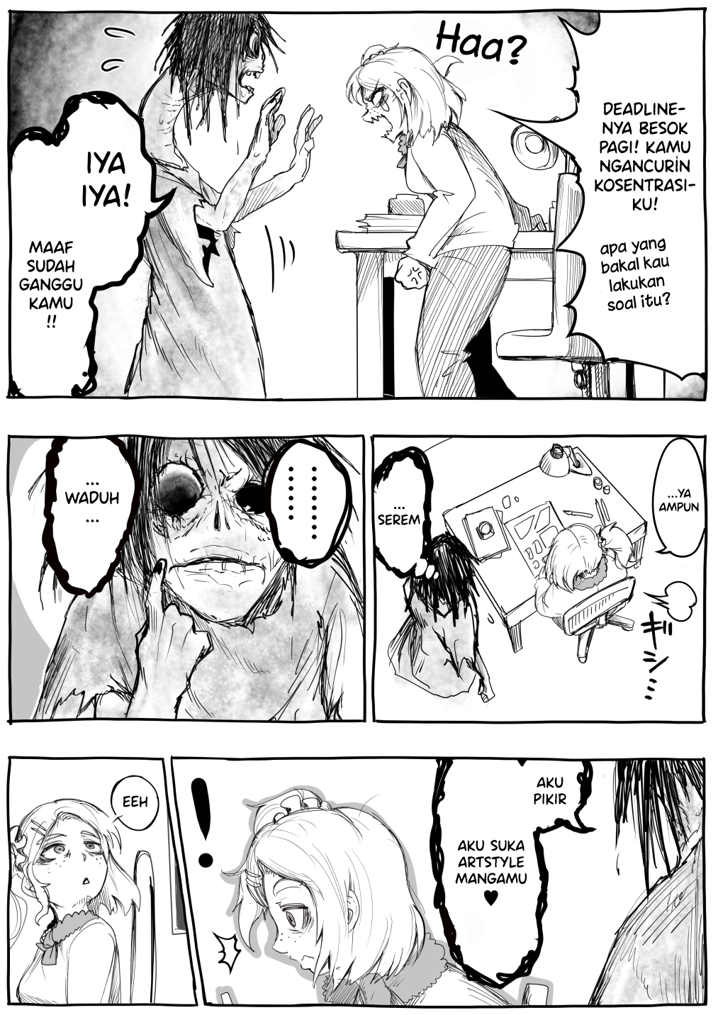 A Mangaka on the Night Before a Deadline Chapter 0 - halaman 3