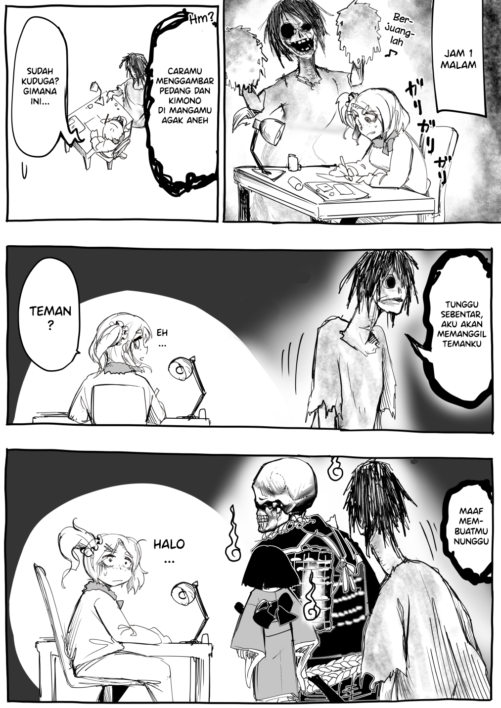 A Mangaka on the Night Before a Deadline Chapter 0 - halaman 5