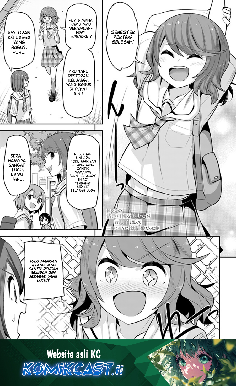 A Neat and Pretty Girl at My New School Is a Childhood Friend Who I Used To Play With Thinking She Was a Boy Chapter 26 - halaman 1