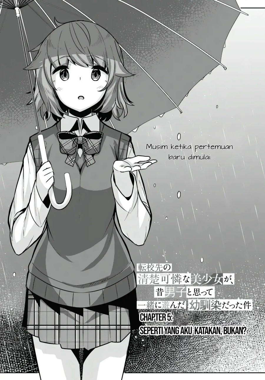 A Neat and Pretty Girl at My New School Is a Childhood Friend Who I Used To Play With Thinking She Was a Boy Chapter 5 - halaman 2