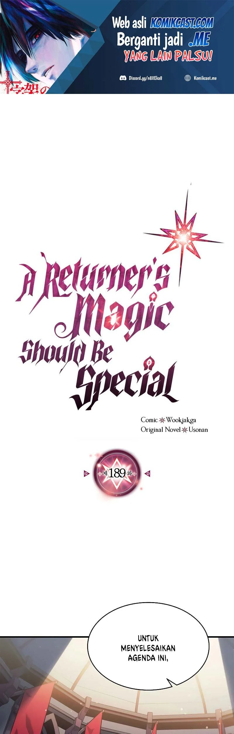 A Returner's Magic Should Be Special Chapter 189 - halaman 1