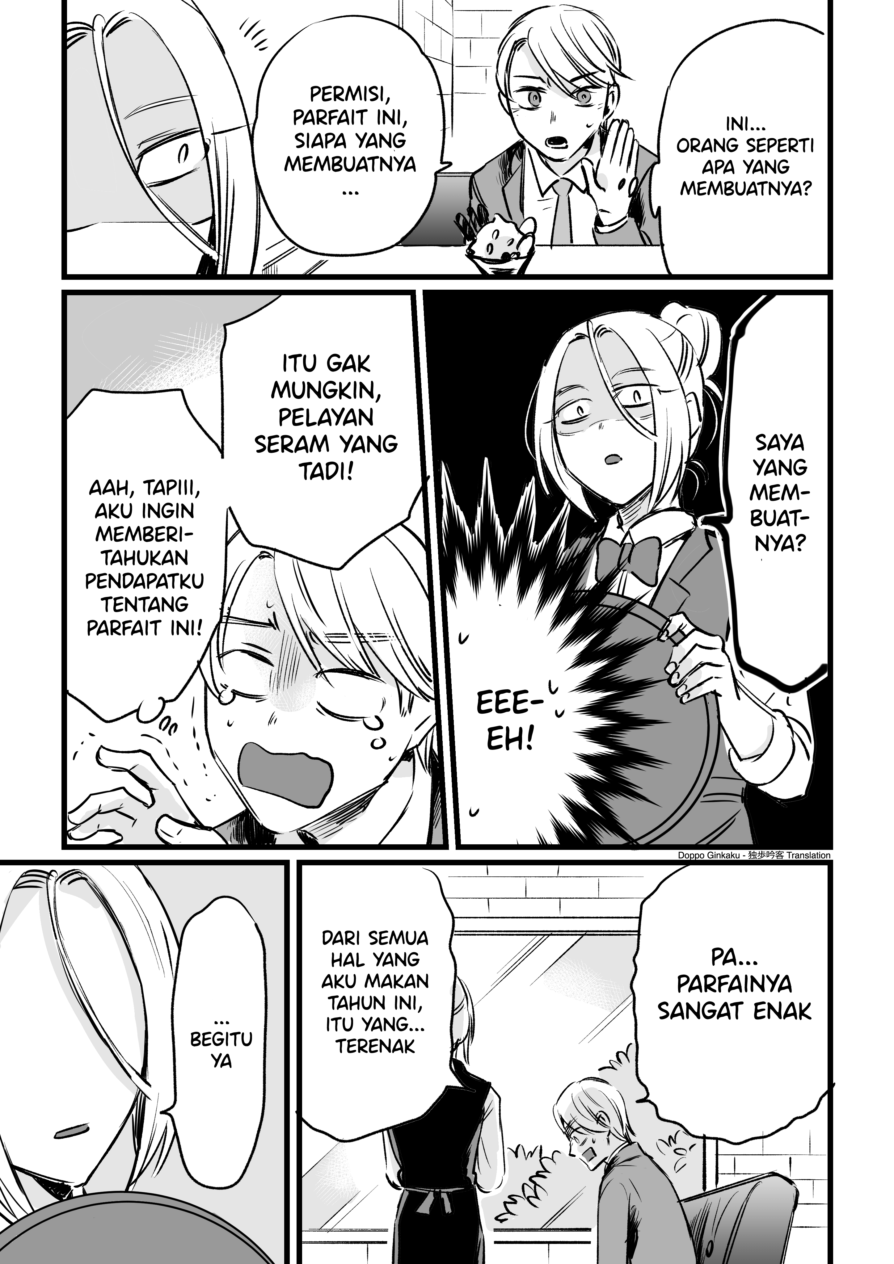 A salaryman with a sweet tooth and a cafe waitress. Chapter 0 - halaman 3