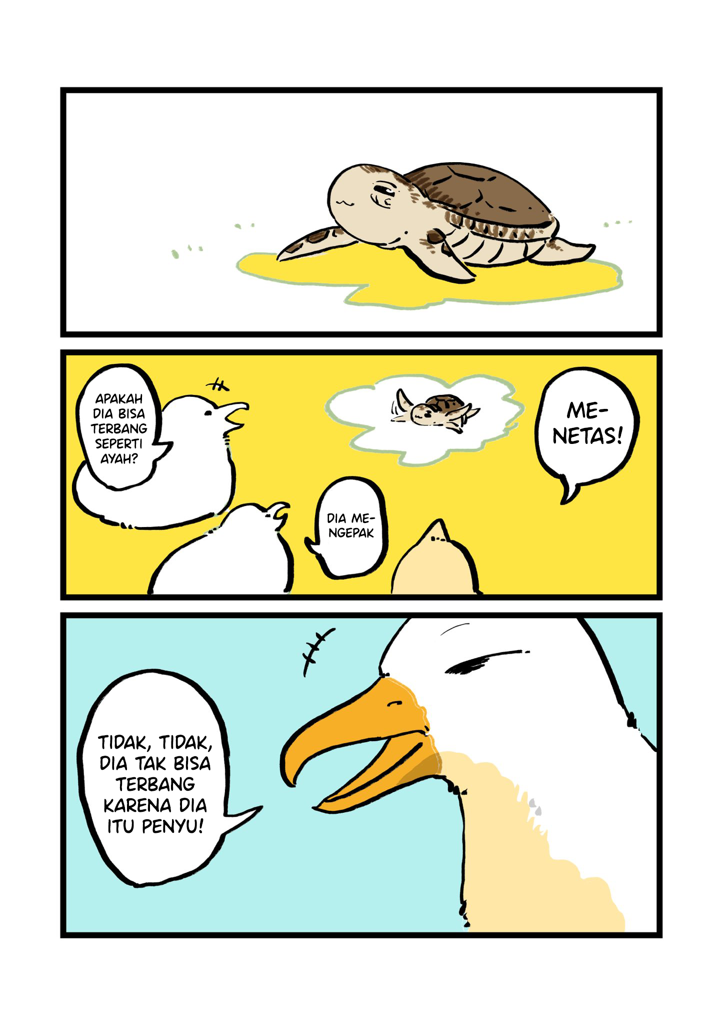 A Sea Turtle Flying in the Air Chapter 0 - halaman 3
