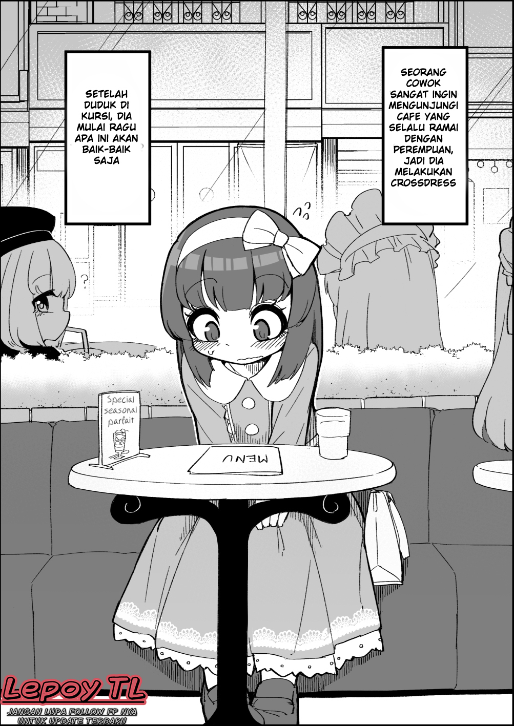 A Short Single About a Cross-Dresser Chapter 1 - halaman 1