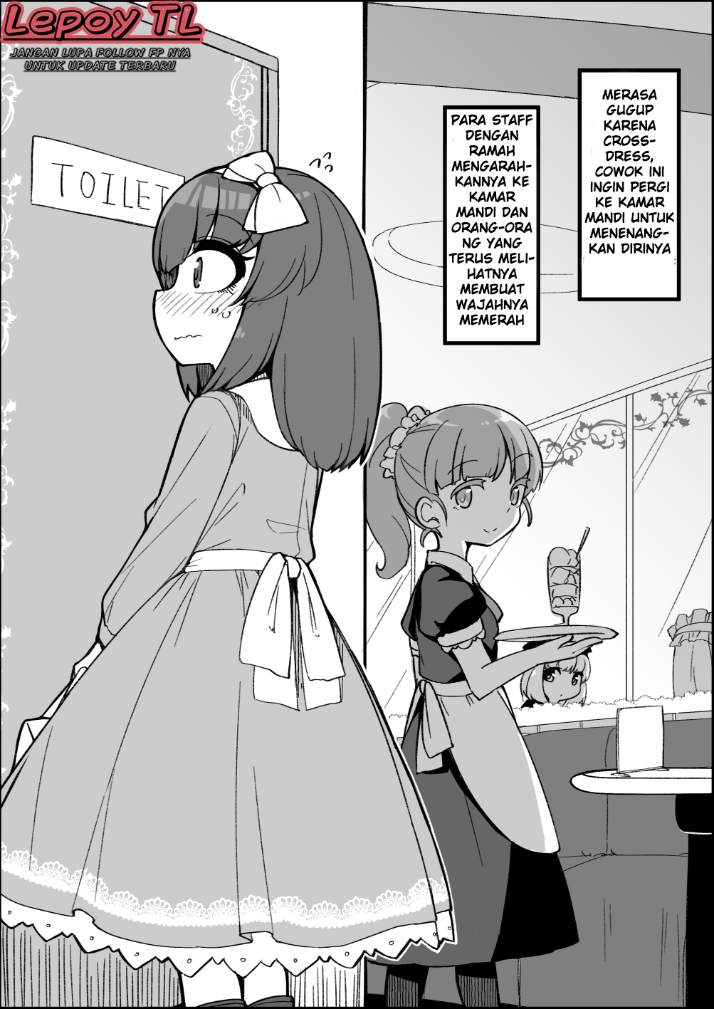 A Short Single About a Cross-Dresser Chapter 2 - halaman 1