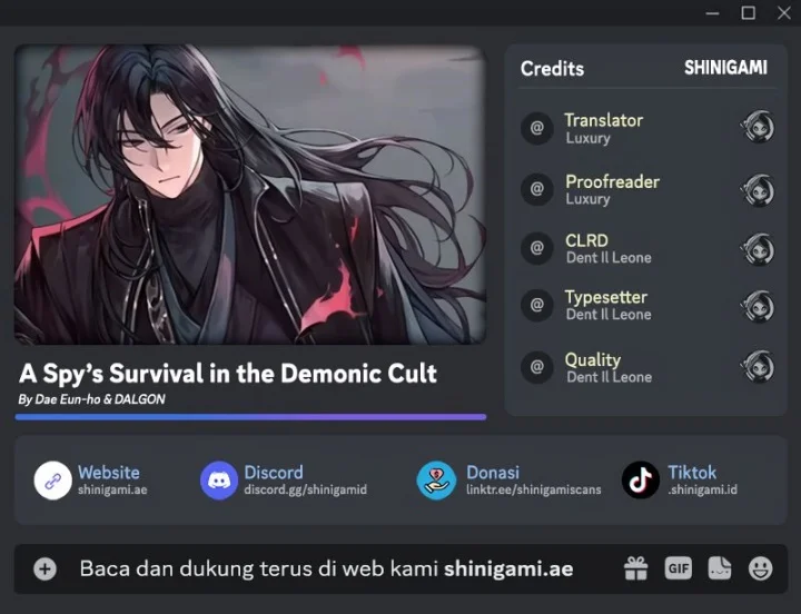 A Spy's Survival In The Demonic Cult Chapter 11 - halaman 1