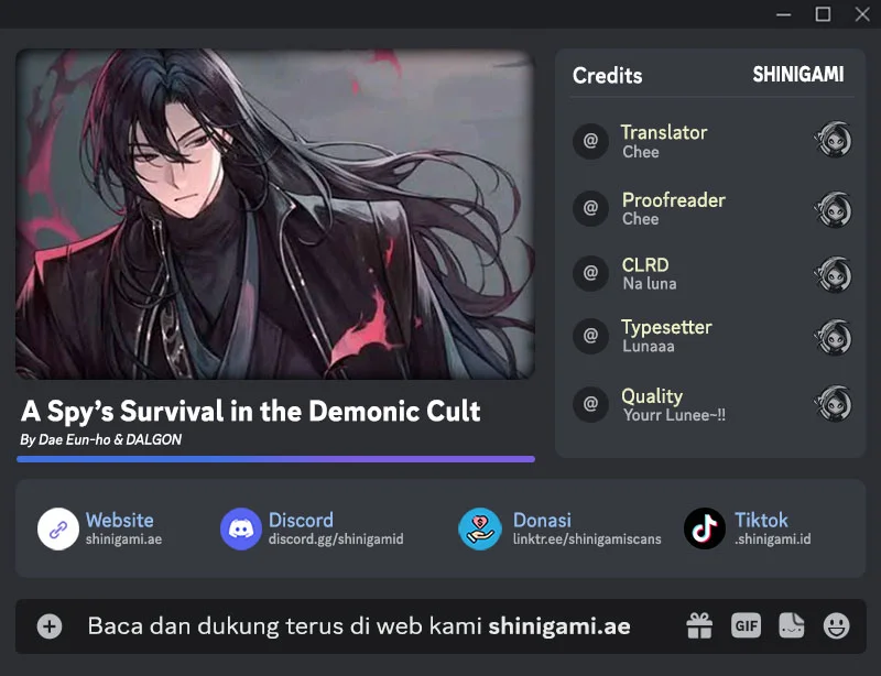 A Spy's Survival In The Demonic Cult Chapter 6 - halaman 1