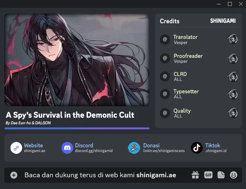 A Spy's Survival In The Demonic Cult Chapter 9 - halaman 1