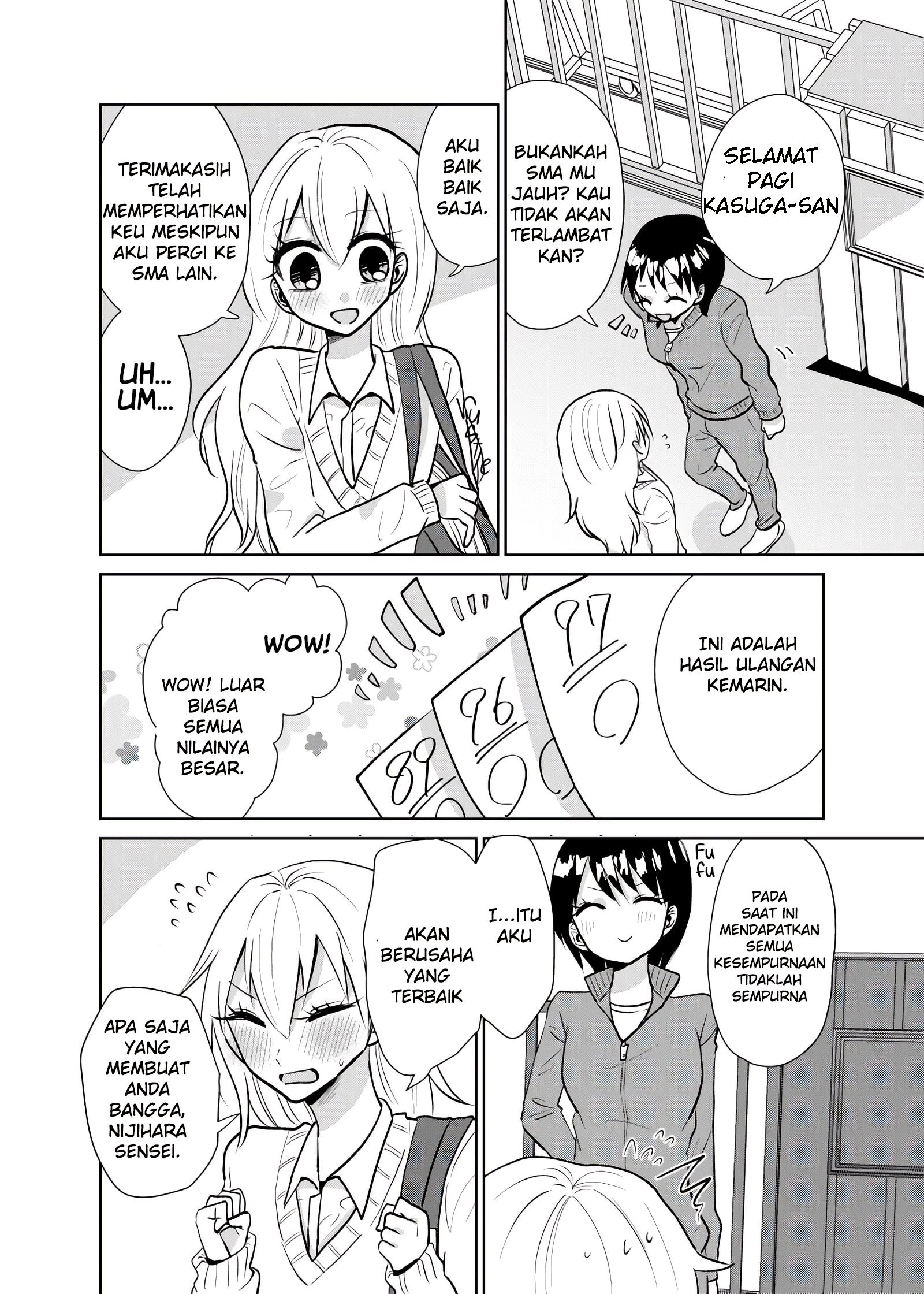 A Story about a boy who crossdresses every day for the sake of his favourite female teacher. Chapter 0 - halaman 3