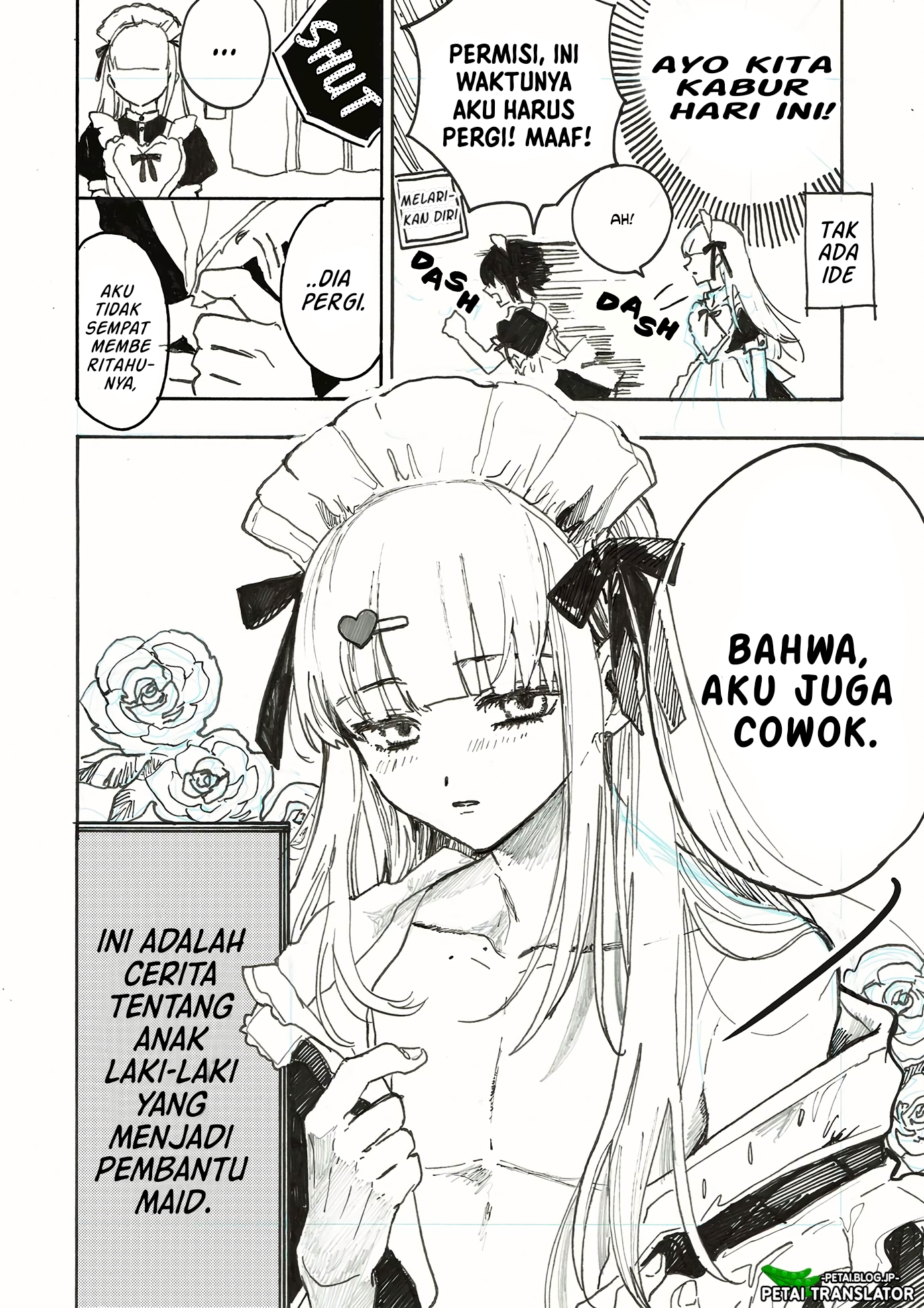 A Story About a Boy Who Works Part-Time at a Maid Café Chapter 0 - halaman 4