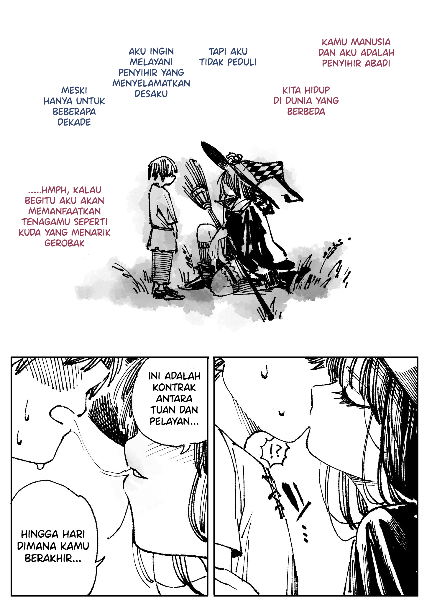A Story About A Human And One Who Lives Forever Chapter 0 - halaman 1