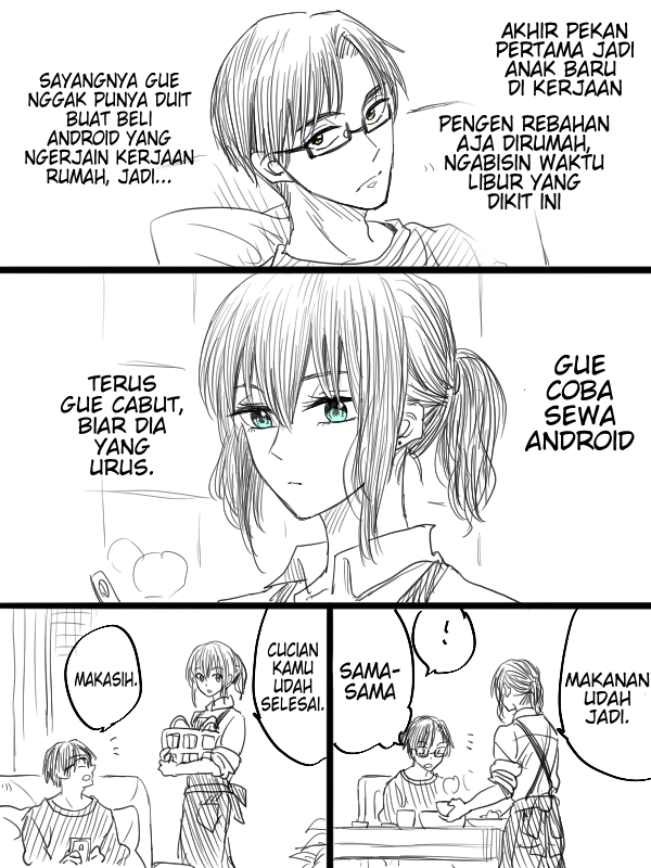 A Story About A Rental Android. Chapter 0 - halaman 1
