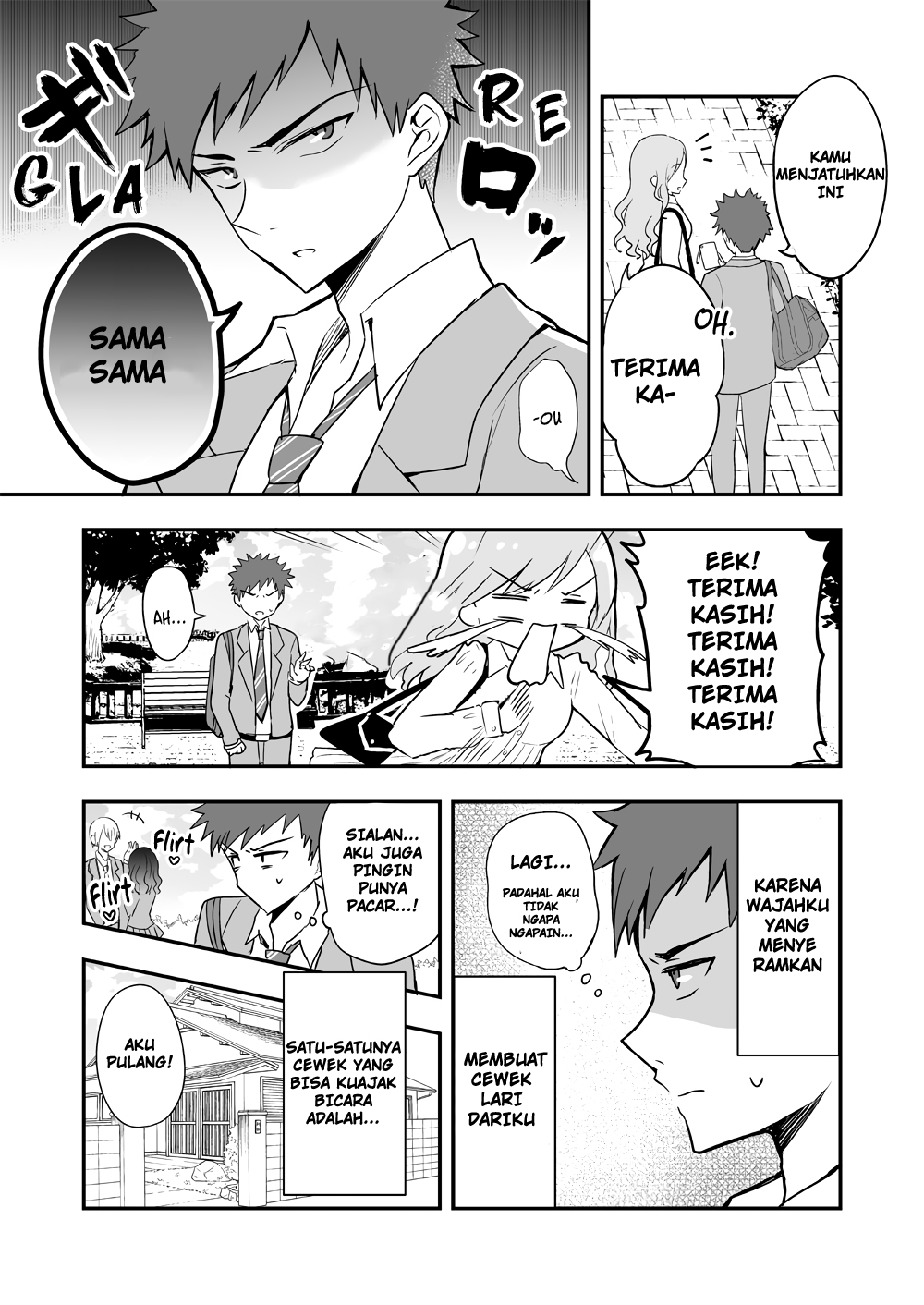 A Story about a Scary Looking High Schooler and a Younger Childhood Friend Chapter 0 - halaman 2