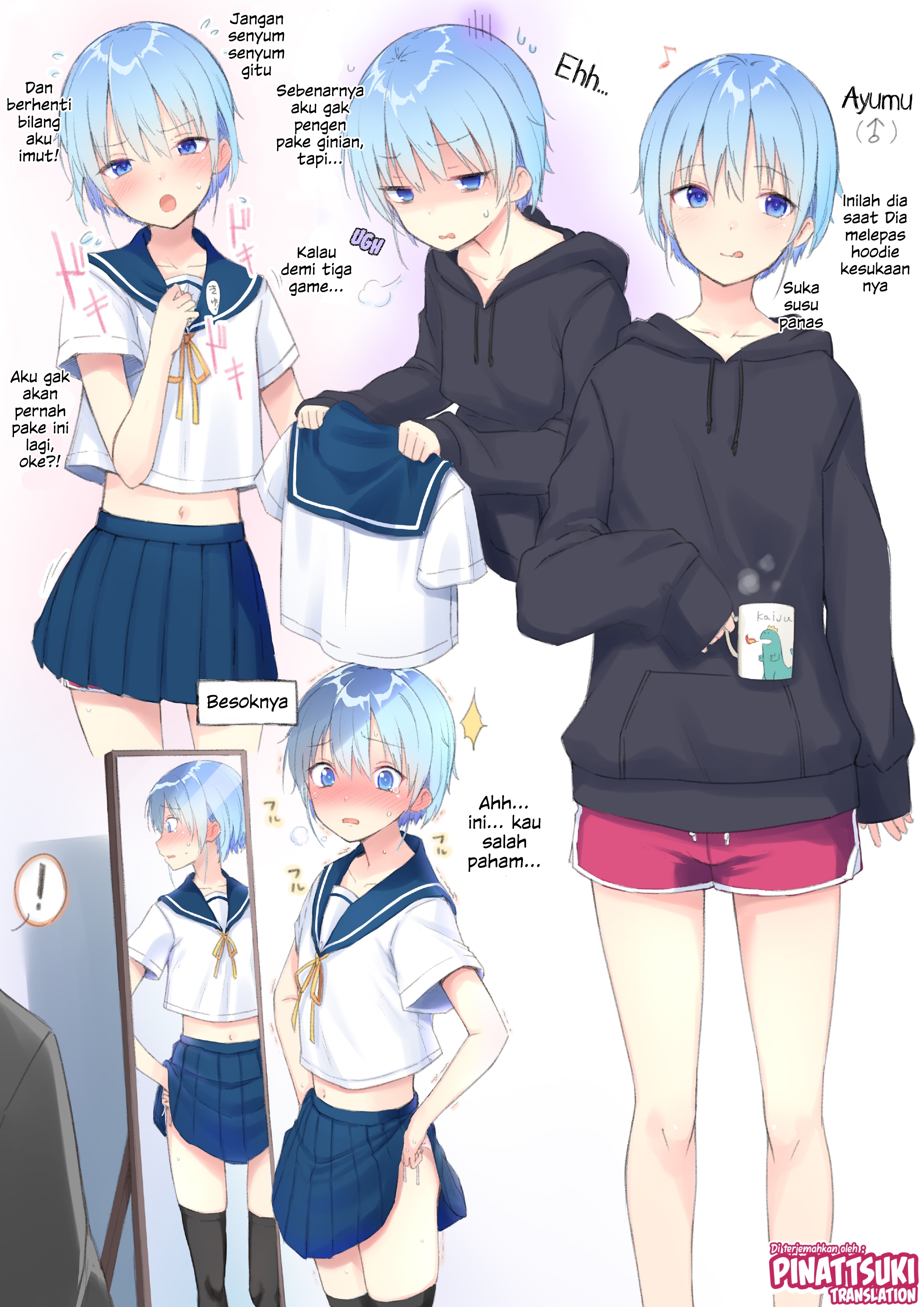 A story about a simple-minded femboy Chapter 1 - halaman 1