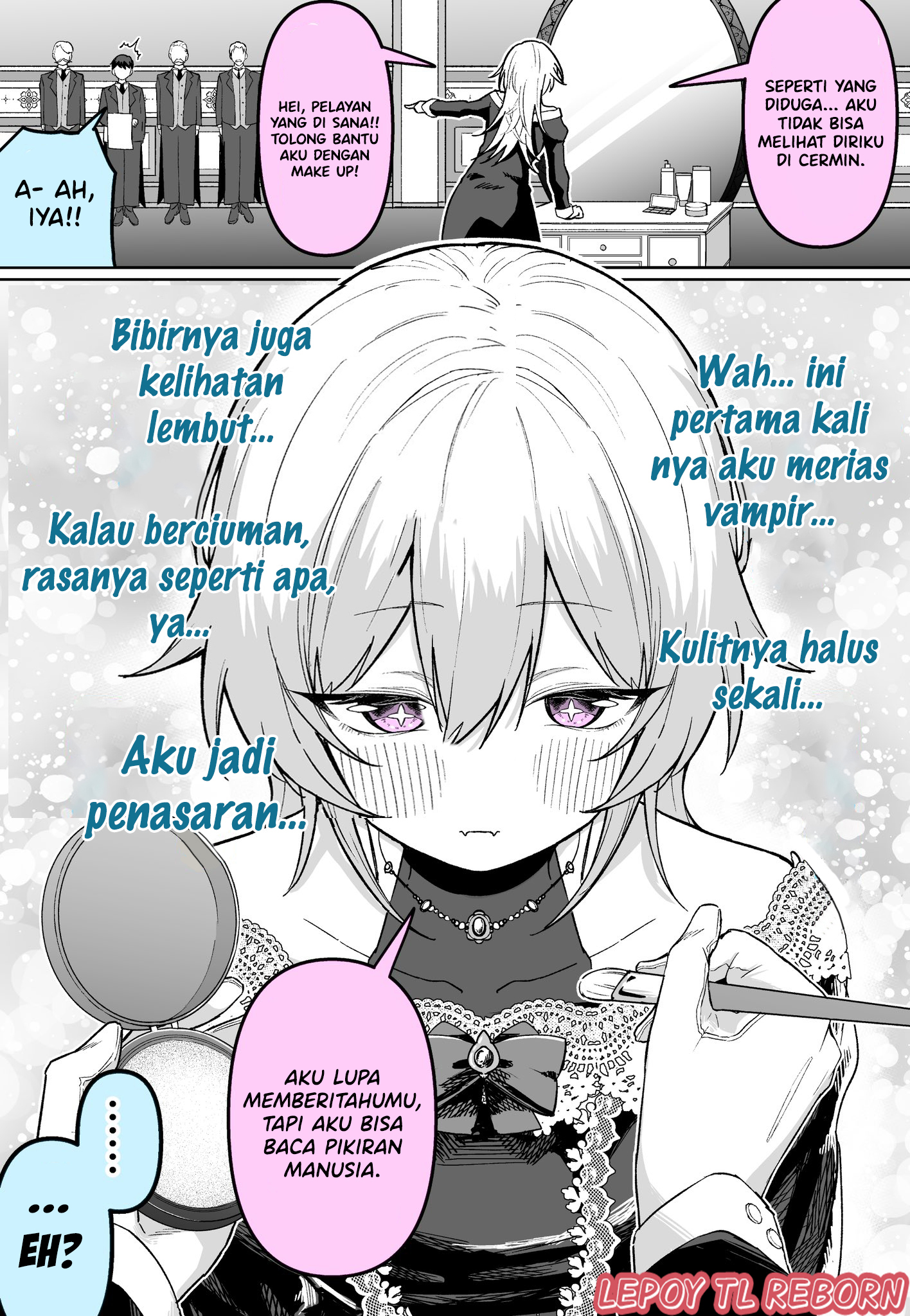 A Story About a Vampire Who Can't See Herself in the Mirror Doing Her Makeup Chapter 0 - halaman 1