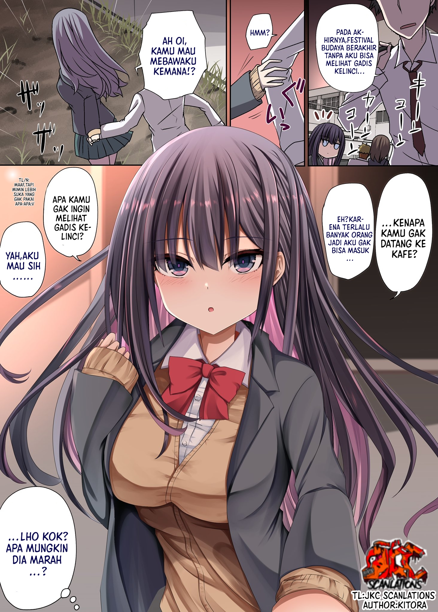 A Story About My Poker-Faced Childhood Friend Cosplaying as a Bunny Girl Chapter 3 - halaman 1