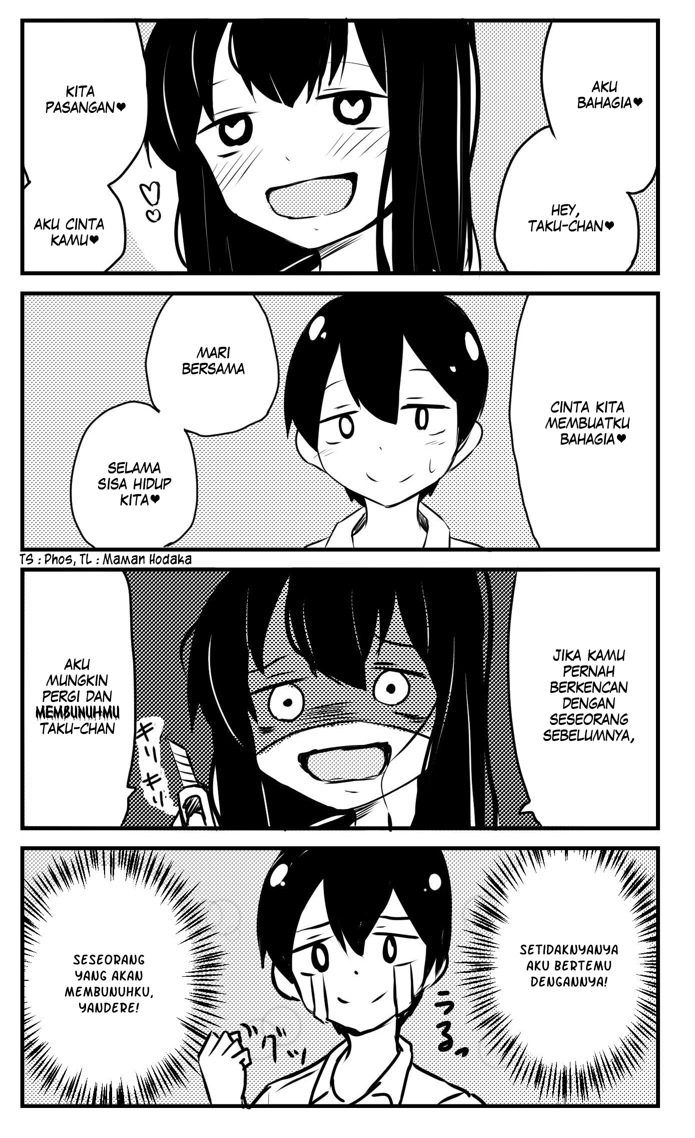A Story About Wanting to Commit Suicide, but It's Scary so I Find a Yandere Girl to Kill Me, but It Doesn't Work Chapter 1 - halaman 1