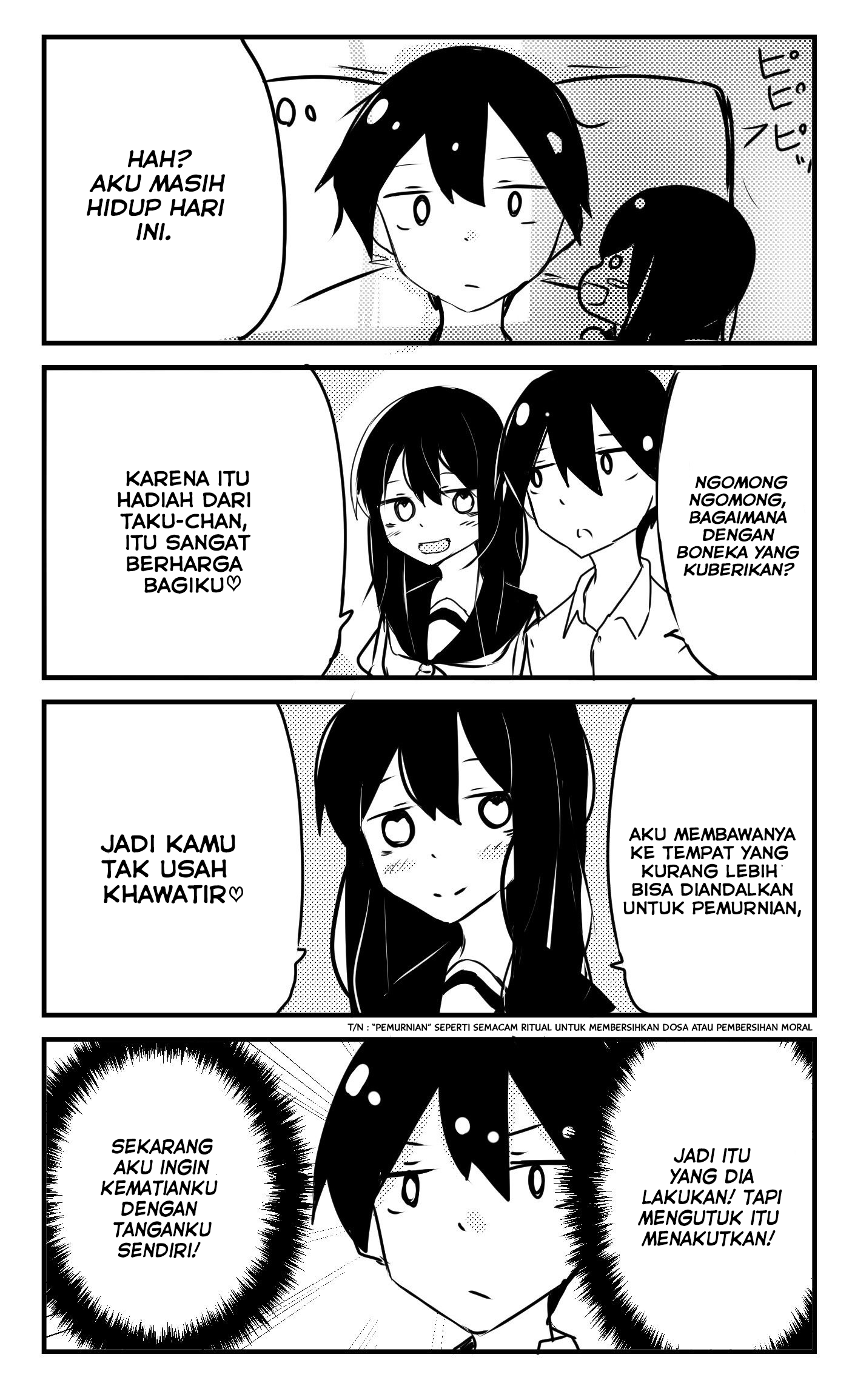 A Story About Wanting to Commit Suicide, but It's Scary so I Find a Yandere Girl to Kill Me, but It Doesn't Work Chapter 11 - halaman 2