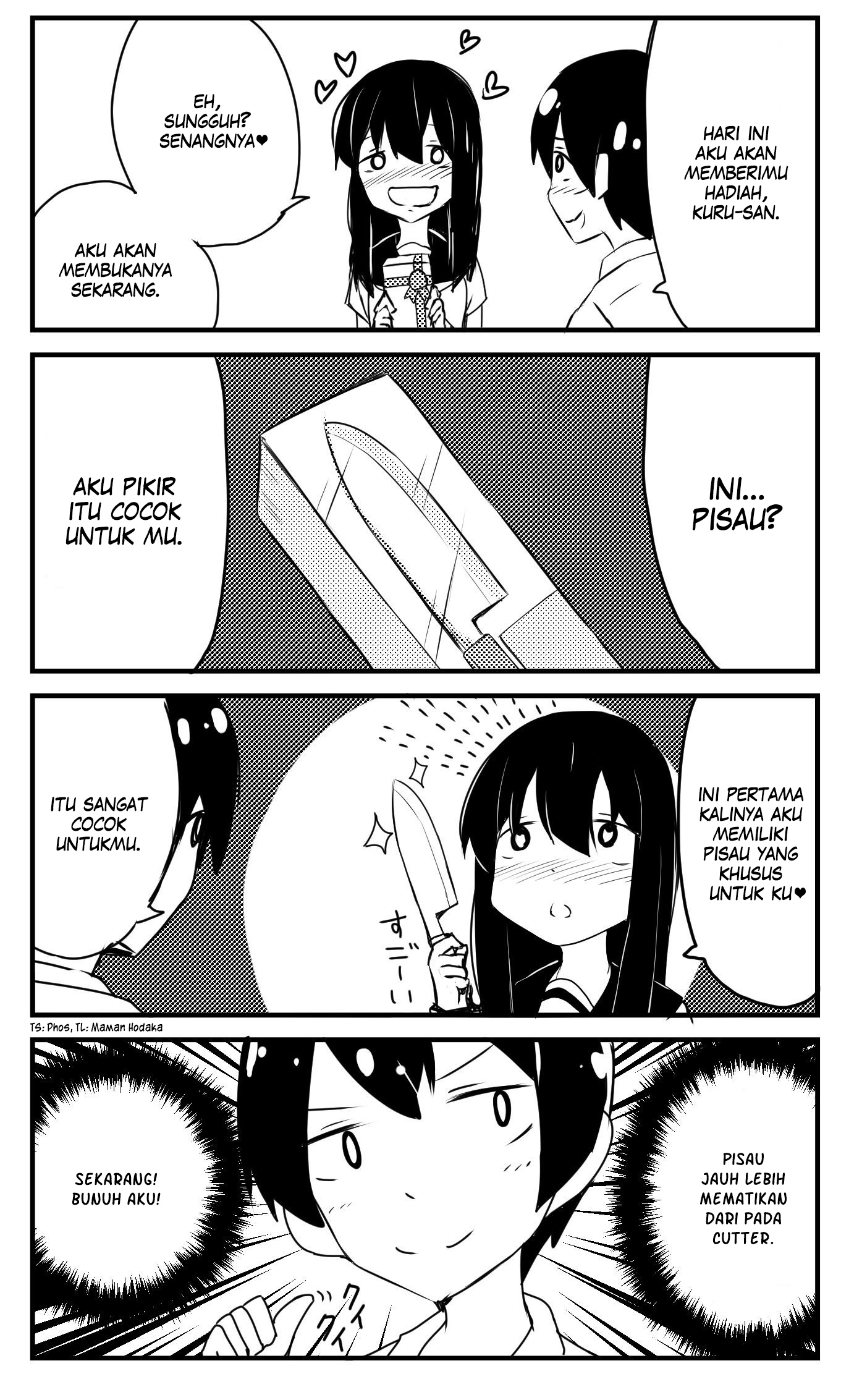 A Story About Wanting to Commit Suicide, but It's Scary so I Find a Yandere Girl to Kill Me, but It Doesn't Work Chapter 2 - halaman 1