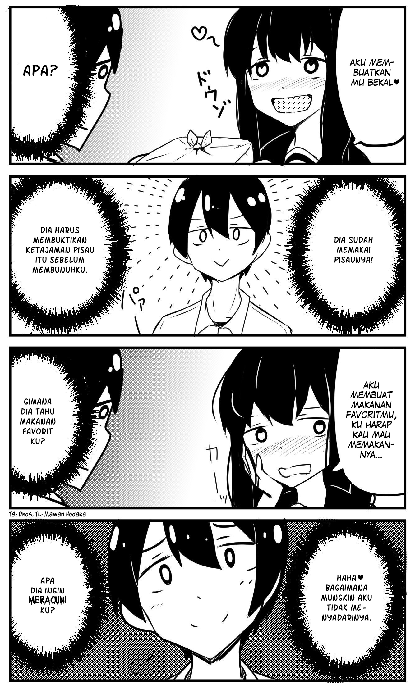 A Story About Wanting to Commit Suicide, but It's Scary so I Find a Yandere Girl to Kill Me, but It Doesn't Work Chapter 3 - halaman 1