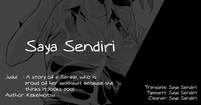 A Story of a Senpai, Who Is Proud of Her Swimsuit Because She Thinks It Looks Cool Chapter 0 - halaman 1