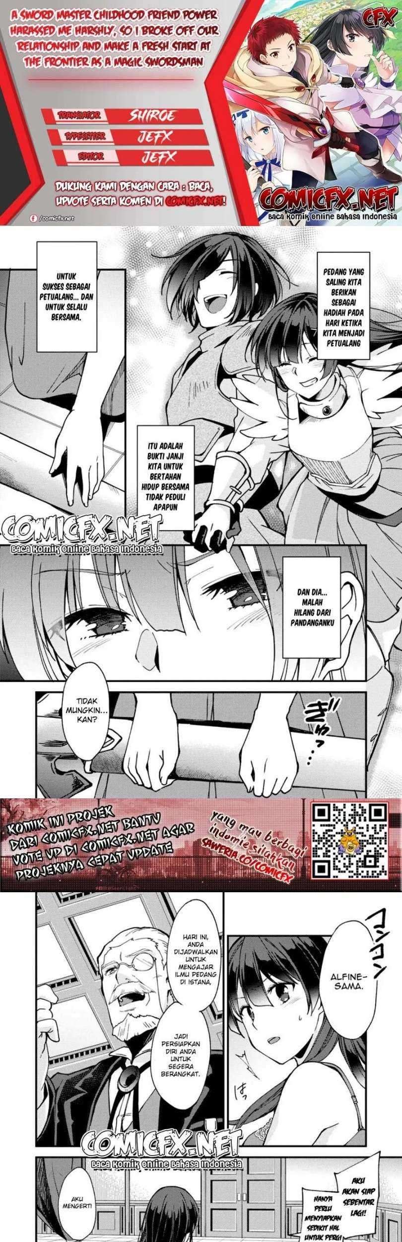 A Sword Master Childhood Friend Power Harassed Me Harshly, So I Broke off Our Relationship and Make a Fresh Start at the Frontier as a Magic Swordsman Chapter 5.2 - halaman 1