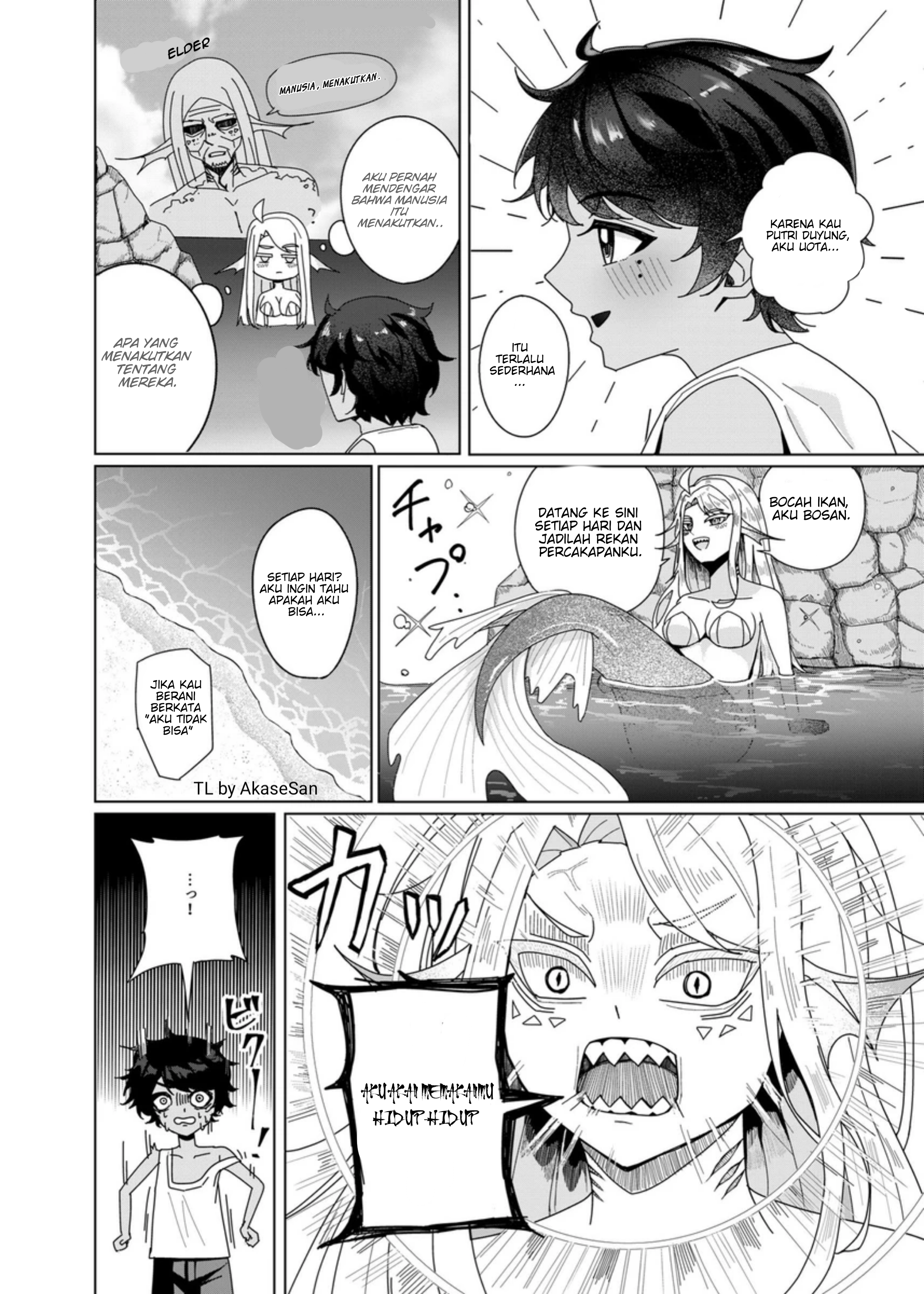 "A Terrifying Human: A Story of a Mermaid and a Boy." Chapter 0 - halaman 2