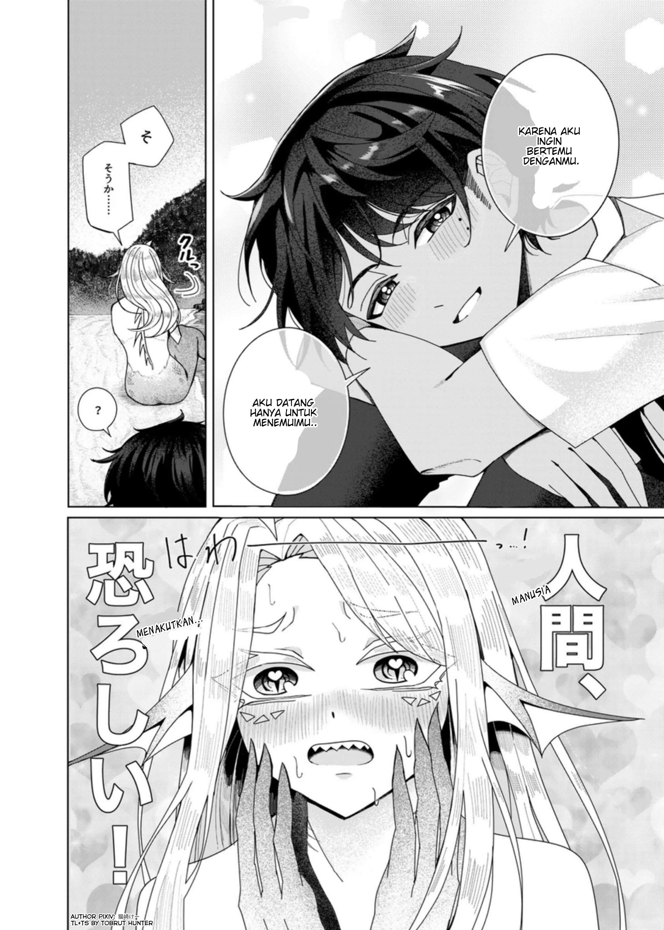 "A Terrifying Human: A Story of a Mermaid and a Boy." Chapter 0 - halaman 4