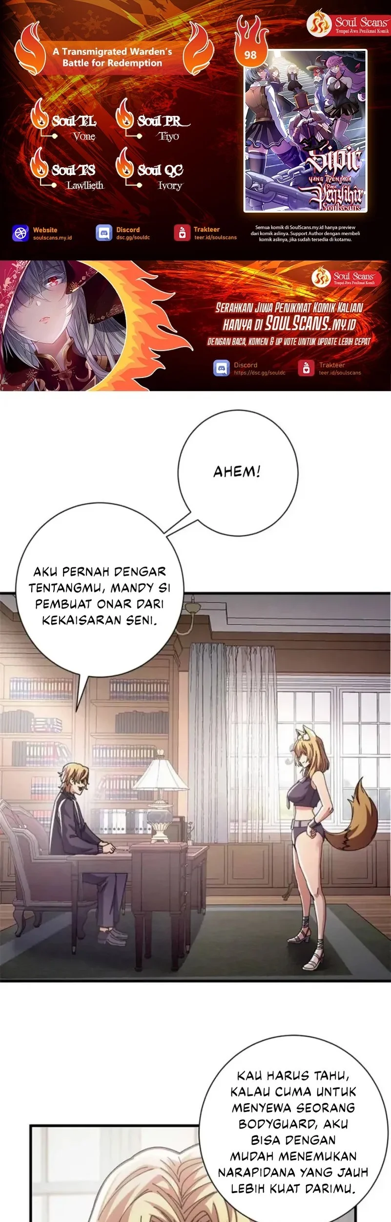 A Transmigrated Warden’s Battle for Redemption Chapter 98 - halaman 1