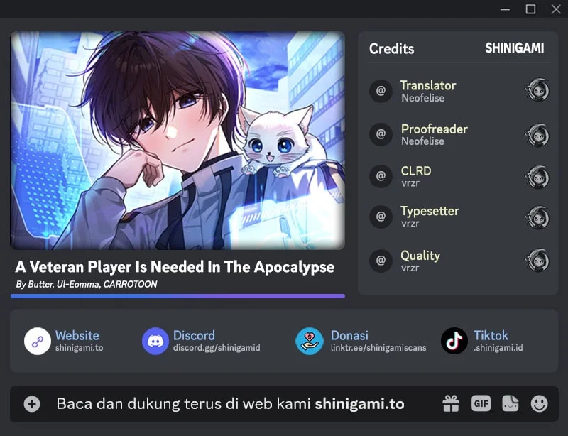 A Veteran Player Is Needed In The Apocalypse Chapter 9 - halaman 1