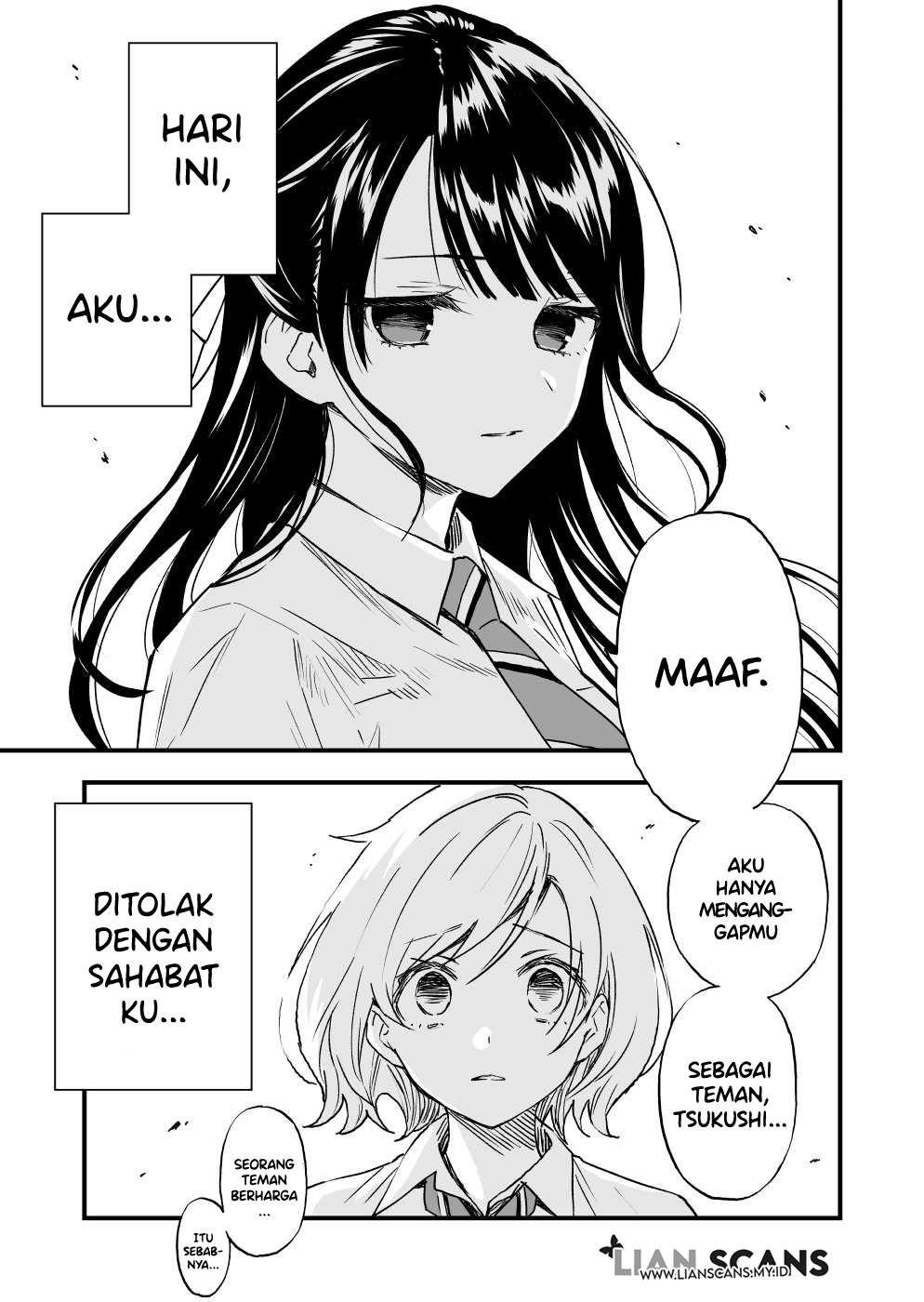 A Yuri Manga That Starts With Getting Rejected in a Dream (Pre-serialization) Chapter 1 - halaman 1