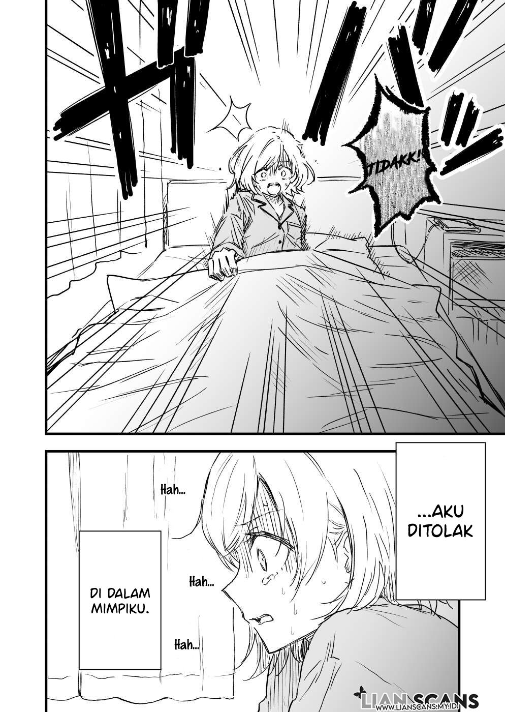A Yuri Manga That Starts With Getting Rejected in a Dream (Pre-serialization) Chapter 1 - halaman 2