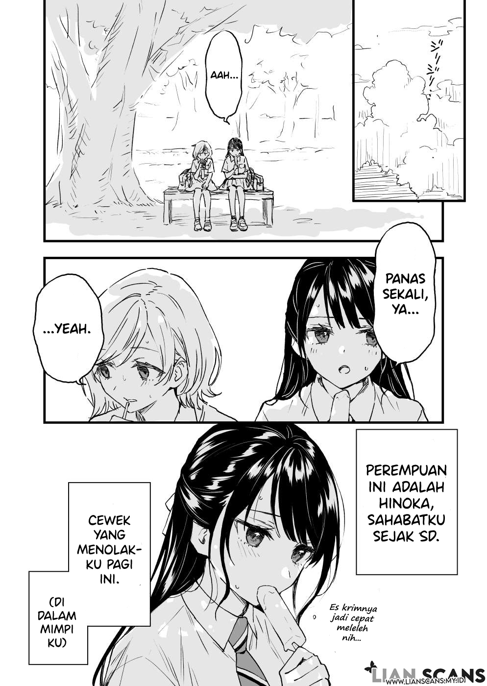 A Yuri Manga That Starts With Getting Rejected in a Dream (Pre-serialization) Chapter 1 - halaman 3