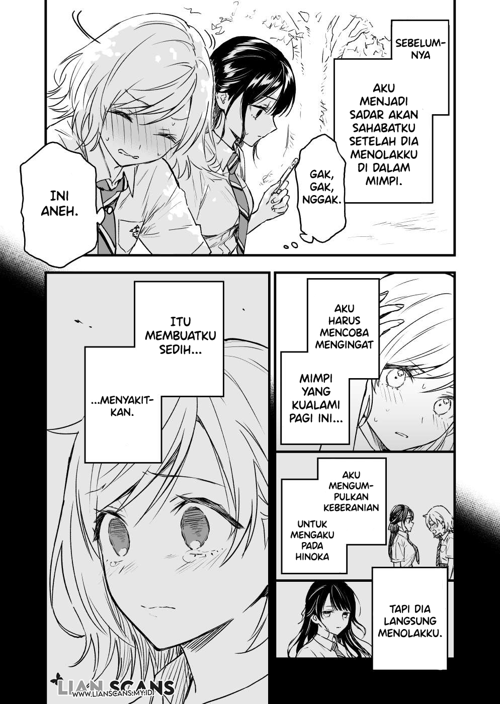 A Yuri Manga That Starts With Getting Rejected in a Dream (Pre-serialization) Chapter 3 - halaman 1